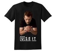 MENGWANJIA Dr House MD Men T-Shirt Cotton Crewneck Short Sleeve Shirt Unisex Tee Black Size L