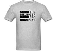 MENGWANJIA Men's The Dillinger Escape Plan Band Logo Mathcore T-Shirt Short Sleeve