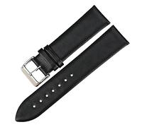 MENGXIU MENGKE 12mm-24mm Cinturini Rosa Moda Accessori For Orologi Da Donna Cinturino For Orologio In Pelle Cinturino For Orologio Sottile(Black,14mm)