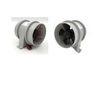 MENGXIU MENGKE 2pcs 4 Pollici Silenzioso Blower Inline, 12V Turbo Air-Flow Air-Flow Adatto for la circolazione dell'Aria in condotta, Prese d'Aria, Grow Tents