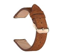 MENGXIU MENGKE Cinturini for orologi in pelle scamosciata da 18 mm, 20 e 22, cinturini in bovina opaca compatibili con Watch GT3/GT3 Pro, cinturino(Golden Brown-RG,22mm)