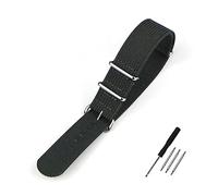 MENGXIU MENGKE Cinturino For Orologio A Costine 20mm 22mm 18mm Cinturini In Nylon Robusto Cinturini In Tessuto For Cinturino Retrò(DRAK GRAY,18mm)