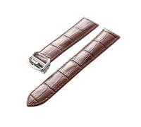 MENGXIU MENGKE Cinturino For Orologio In Pelle Primo Strato Di Pelle Bovina Compatibile Cartier Tank London Cinturino For Orologio Da Uomo E Da Donna(Brown,14mm)