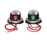 MENGXIU MENGKE Rosso e Verde Acciaio Inox 12V Arco Navigazione Luce Rossa Verde a Vela Luce in Forma for Marine in Forma for la Spia di Avvertimento for Yacht della Barca