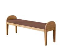 MENGXUAN Cuscini per Panca Personalizzati 54 x 122 cm con Fondo Antiscivolo Cuscino da Terrazza Esterne Sedili Pranzo Dimensioni Personalizzate per Mobili da Terrazza e Finestre, marrone