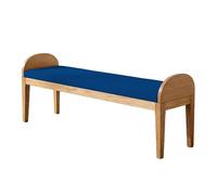 MENGXUAN Cuscini per Panca Personalizzati 54 x 122 cm con Fondo Antiscivolo Cuscino da Terrazza Esterne Sedili Pranzo Dimensioni Personalizzate per Mobili da Terrazza e Finestre, Blu