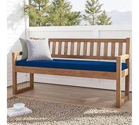 MENGXUAN Cuscino per Panca Personalizzato 54 x 122 cm con Fondo Antiscivolo Cuscino per Davanzale Fodera Lavabile per Panchina da Giardino Terrazza Tavolo da Pranzo Panchina, Blu
