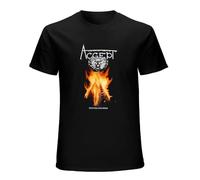 MENGYUETONGHUA Accept Restless And Wild 1982 T Shirt Black XL