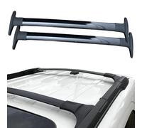 MengZJ per Ford Ecosport Barre Portatutto, Portapacchi per 2013-2021, per Auto con Guide Portante in Lega di Alluminio 180 kg, con Strumenti di Installazione,2-Black