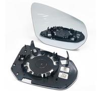 MengZJ Vetro Specchio per Audi Q2 Q3 Specchietto Retrovisore Esterno Porta Laterale Sinistro Destro Riscaldato con Piastra di Supporto 2016-2023,Left