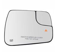 MengZJ Vetro Specchio per Dodge RAM 1500 2500 Specchietto Retrovisore Esterno Porta Laterale Sinistro Destro Riscaldato con Piastra di Supporto 2005-2009-2018-2022,right-2019-2022-with Blind Spot