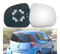 MengZJ Vetro Specchio per Opel Agila B H08 2008 Specchietto Retrovisore Esterno Porta Laterale Sinistro Destro Riscaldato con Piastra di Supporto,right