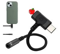 Menibeuty Adattatore Lightning 1ng su jack 2 in 1 USB C + Lightn1ng Jack Adattatore audio Dongle con chip DAC, adattatore USB C 3.5 mm per 1Phone 16 15 14 13 12 Ga1axy S24 S23 S22 S21 P60/50/40