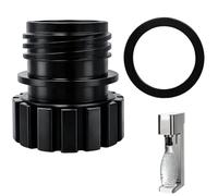 Menibeuty Adattatore per bottiglie di vetro, soda bottiglie di collegamento rapido con cilindro a vite, collegamento rapido per bottiglie di vetro, adattatore per bottiglie, compatibile con soda e