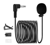 Menibeuty Externo Con Conector Jack DE 3,5 Mm para Coche, 1 pz Coche Micrófono Estéreo Radio Vehículo Activado Radiio Adhesivo para Colocar, Plug Unidad Principal de Vehícullo