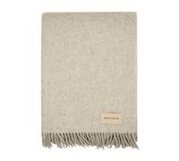 Menique Coperta MILANO 100% Lana 125x180 cm Beige - Plaid Extra Fine Spessa per Autunno