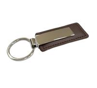 MENKËLL - Portachiavi personalizzato uomo/donna - portachiavi personalizzabile per auto, casa/ideale per regalo, lavoro e uso quotidiano - 100% Made in Italy (Marrone, Corto)