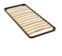 MENKËLL - Rete Letto Ortopedica Da Appoggio Senza Piedi Rinforzata per letto da Incasso - Telaio in Ferro e Doghe in Legno - Per Tutti i Tipi di Materassi, Supporta Fino a 140kg (80cm Singola)