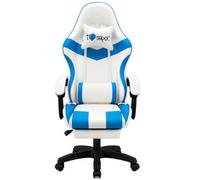 MENKËLL - Sedia Gaming Ergonomica I Love Napoli Reclinabile con Cuscini Schienale 90°-135°, altezza regolabile, rotazione 360°, supporto lombare, poggiapiedi, cuscino collo, ruote, gaming e ufficio
