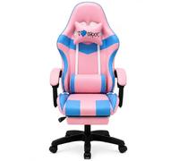 MENKËLL - Sedia Gaming Ergonomica I Love Napoli Reclinabile con Cuscini Schienale 90°-135°, altezza regolabile, rotazione 360°, supporto lombare, poggiapiedi, cuscino collo, ruote, gaming e ufficio