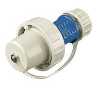 Mennekes 10828 - Type F - 2P+E - Blue - White - IP68 - 230 V - 16 A