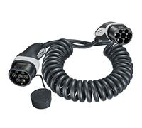 Mennekes 36292 - Cavo di ricarica per auto elettrica 4,0 m spiralizzato, corto - Mode 3 tipo 2 20 A 3PH a spirale con potenza di ricarica 11 kW