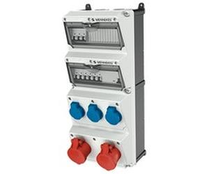 Mennekes 940002 - Type F - 5P - Screws - Black - Blue - Red - White - Plastic