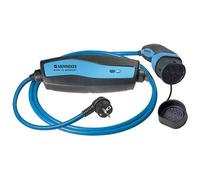 Mennekes E-Auto - Cavo di ricarica di emergenza, 4 m, modalità 2, tipo 2, 13A, per auto ibride ed elettriche, con connettore Schuko da 3 kW a presa domestica