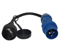MENNEKES, H07RN F, Adattatore CEE spina con contatto di protezione, da campeggio, 230 V, 3 x 2,5 mm²