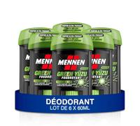 Mennen - Deodorante da uomo Stick Large Freschezza 48h Green Yuzu Senza Alcool SHONEN - confezione da 6 x 60ml