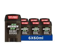 Mennen Natural Force Deodorante di origine naturale uomo 48H stick largo senza alcool anti tracce - set of 6