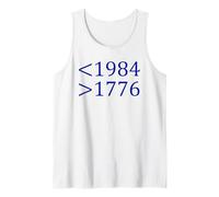 Meno 1984 di più 1776 Libera Parola Primo emendamento Canotta