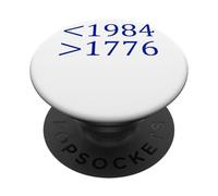 Meno 1984 Di più 1776 Libera parola Primo emendamento PopSockets PopGrip Adesivo