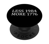 Meno 1984 Di più 1776 Libera parola Primo emendamento PopSockets PopGrip Adesivo