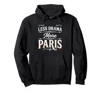 Meno Dramma più Parigi Felpa con Cappuccio