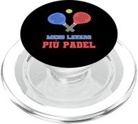 Meno Lavoro Più Padel Italiano Divertente Paddle Design Grafico PopSockets PopGrip per MagSafe