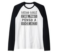 Meno Male Che Non Penso a Voce Alta Maglia con Maniche Raglan