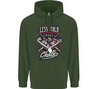 Meno Parla Più Gesso Divertente 9-Ball Pool Uomo Felpa