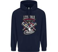 Meno Parla Più Gesso Divertente 9-Ball Pool Uomo Felpa