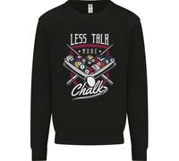 Meno Parla Più Gesso Divertente Felpa Uomo 9-Ball Pool