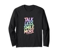 Meno Parlare più Sorridere Maglia a Manica