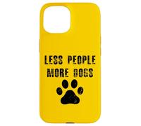 Meno persone Più cani Cucciolo Cane Amore Custodia per iPhone 15