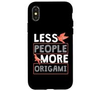 Meno persone Più Gru di carta pieghevole di carta origami Custodia per iPhone X/XS