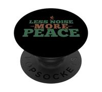 Meno rumore Più pace Amante della natura all'aperto PopSockets PopGrip Adesivo