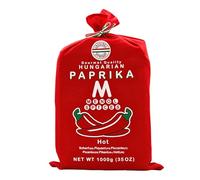 Menol Spices Autentica Paprika Piccante Ungherese in polvere (Piccante 1000g) Qualità Premium Gourmet, prodotto nella regione di Szeged, in Ungheria, rosso vivo, sapore incredibile