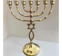 Menorah di Gerusalemme con stella di Davide - Menora messianica Israele - rea...