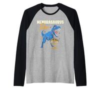 Menorasaurus Rex Hanukkah Jew Dino T-Rex Bambino Bambino Bambini Maglia con Maniche Raglan