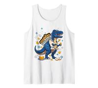 Menorasaurus Rex T Rex Dinosauro Hanukkah Ebreo Ragazzi Bambini Canotta
