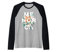 Menorca Floral Design Menorca Spagna Fiore Maglia con Maniche Raglan