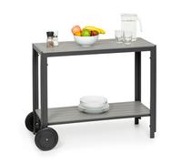 Menorca Roll Carrello da Servizio 2 Rotelle Polywood Alluminio teak